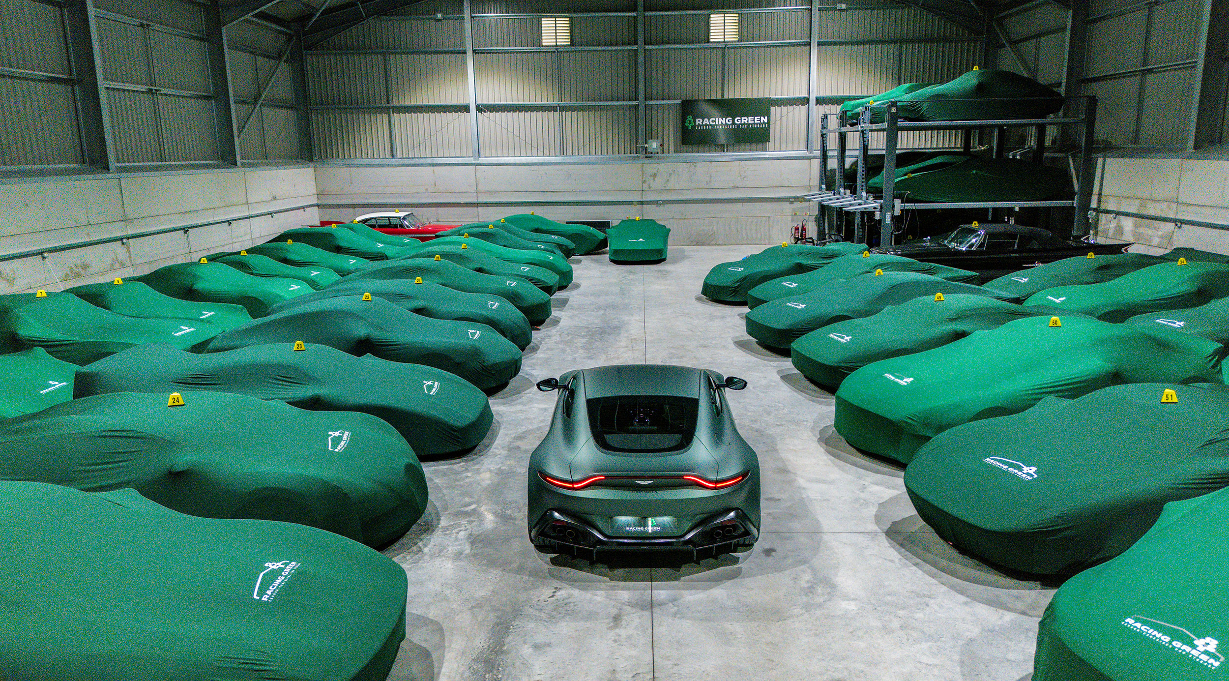 Racing Green car storage facility